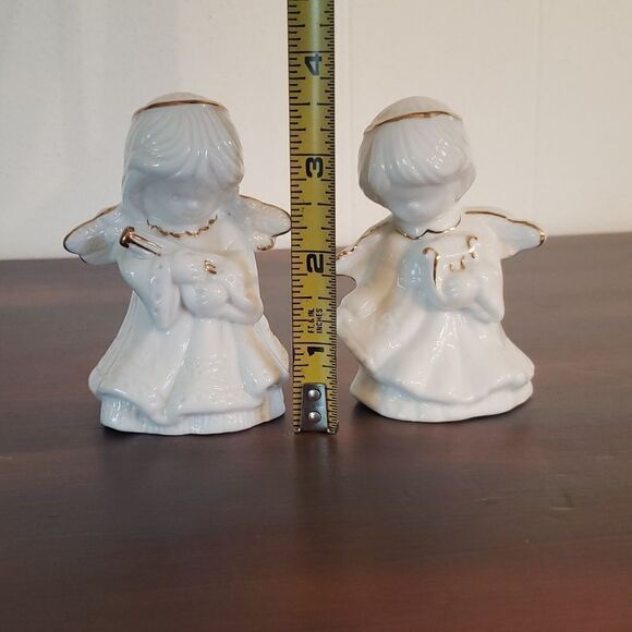 Set of 2 Vintage Porcelain Angel Bells - Picture 2 of 11